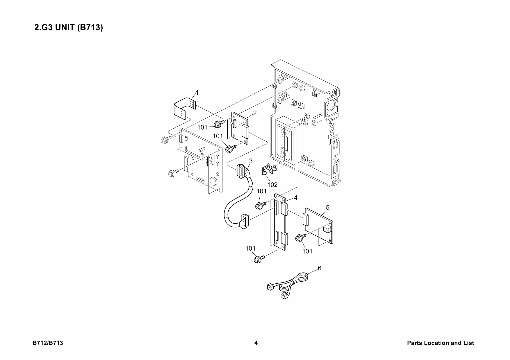 RICOH Options B712 B713 FAX-OPTION-TYPE-3245 Parts Catalog PDF download-4